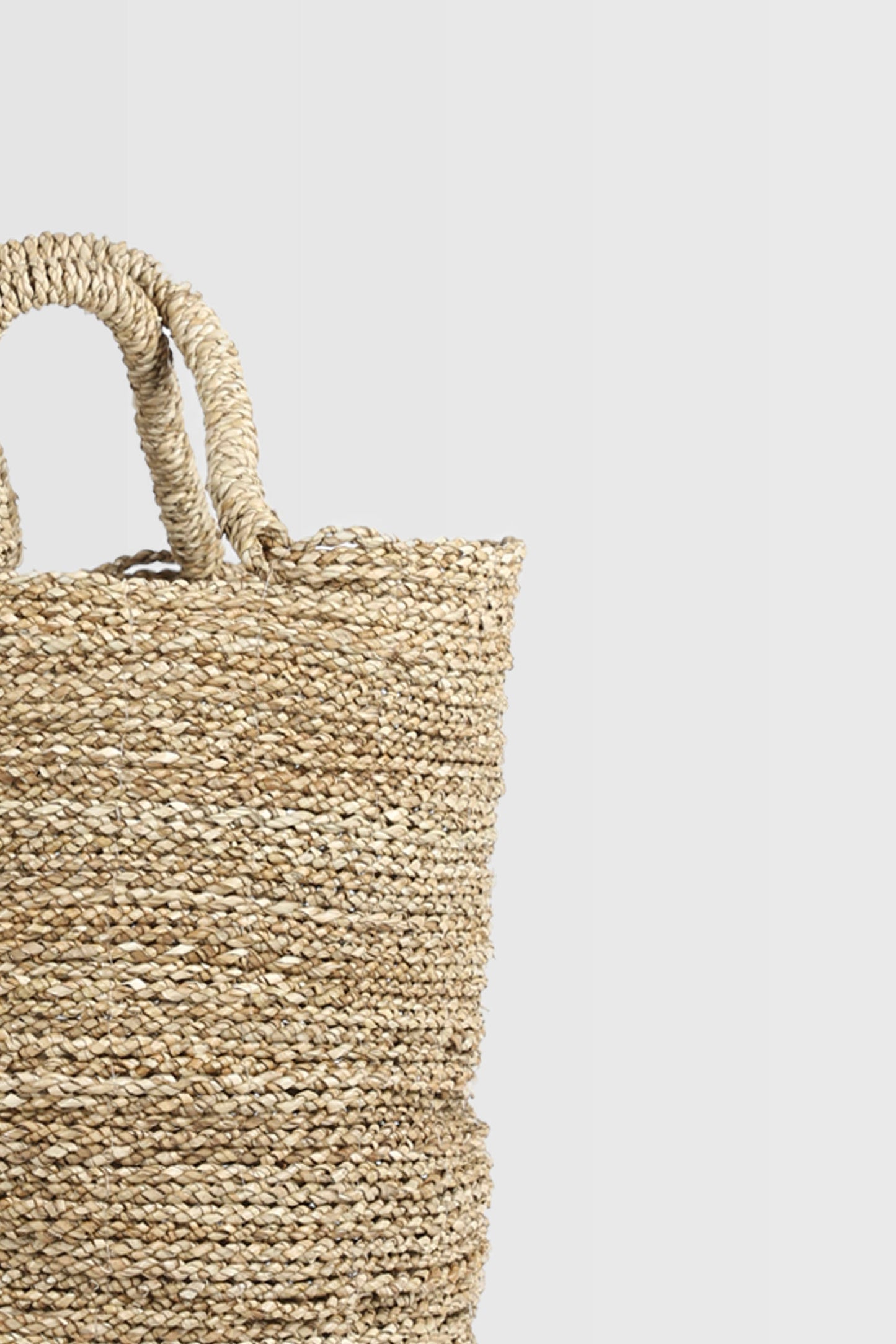 Cache-pot en jonc de mer