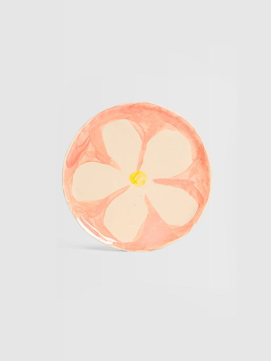 Assiette à dessert La fleur